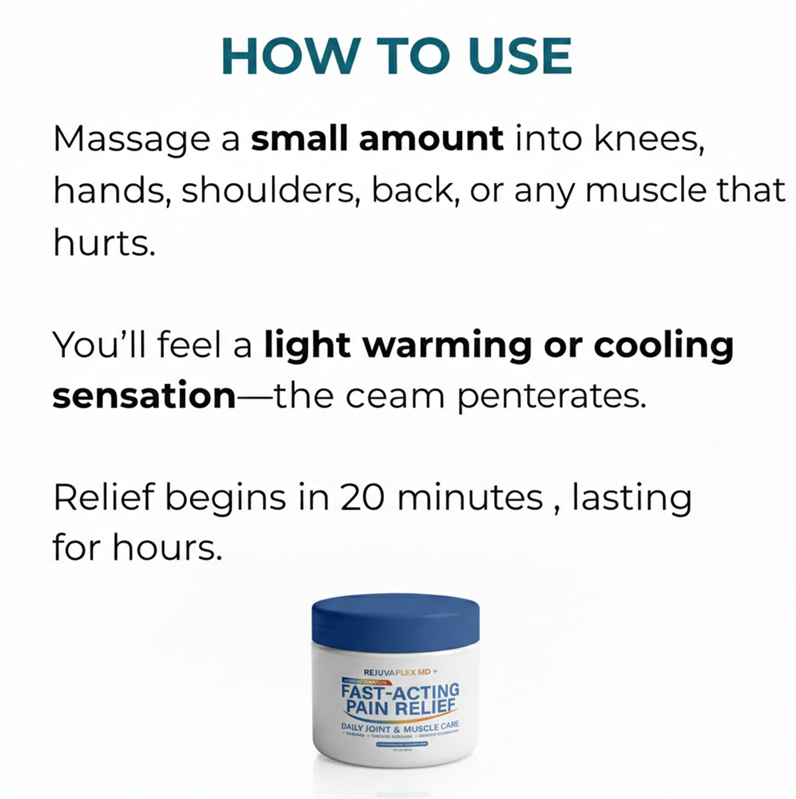 Pain Relief Balm jar open